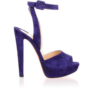 Louloudancing 140 purple suede sandal