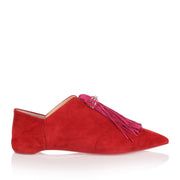 Medinana Flat red suede slipper
