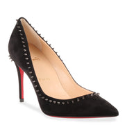 Anjalina 85 black suede spike pump