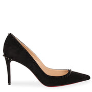 Anjalina 85 black suede spike pump