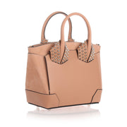 Eloise small beige leather bag