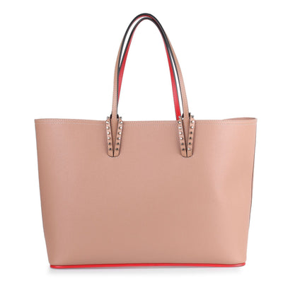 Cabata beige leather tote bag