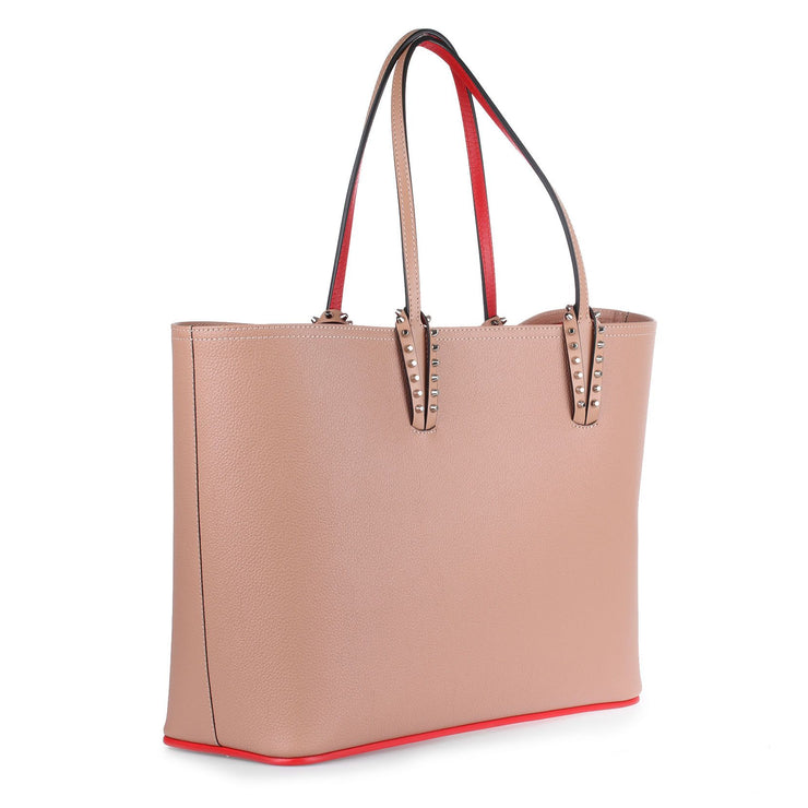 Cabata beige leather tote bag