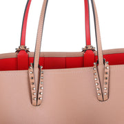 Cabata beige leather tote bag