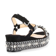 Pyraclou 60 black suede sandals