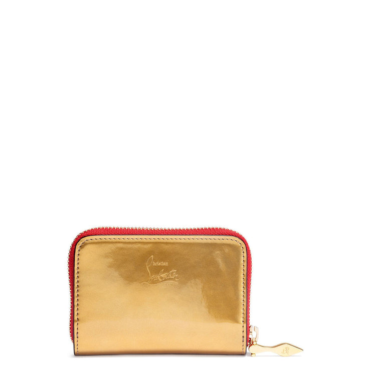 Panettone gold logo studded coin purse