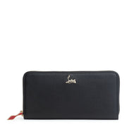 Panettone black leather wallet