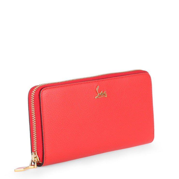 Panettone red leather wallet