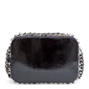 Rubylou mini vintage black patent shoulder bag