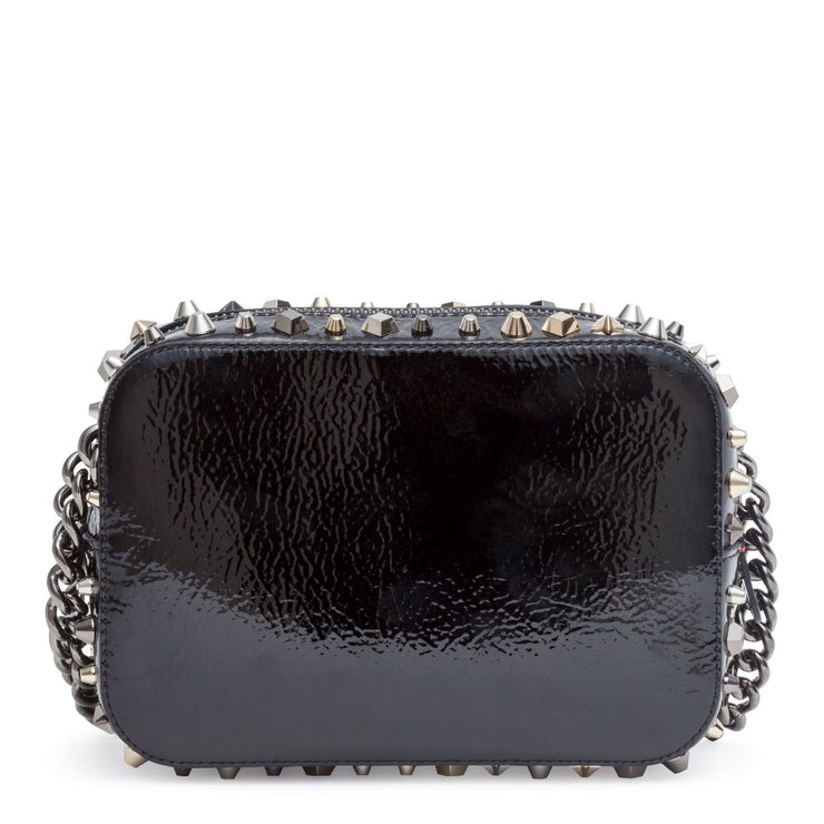 Rubylou mini vintage black patent shoulder bag