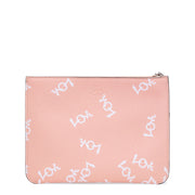 Loubicute Crazy Love White and Pink Clutch