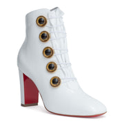 Lady See 85 white patent boots
