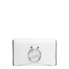 Rubylou white calf clutch