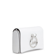 Rubylou white calf clutch