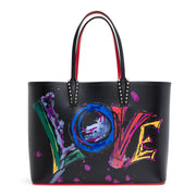 Cabata love print tote bag