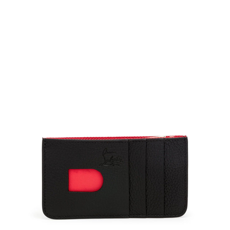 Credilou black leather key & card holder