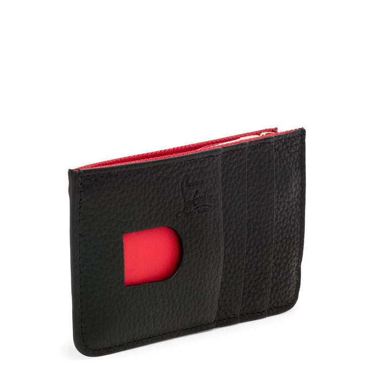 Credilou black leather key & card holder