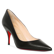 Clare 80 black nappa pumps