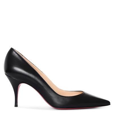 Clare 80 black nappa pumps