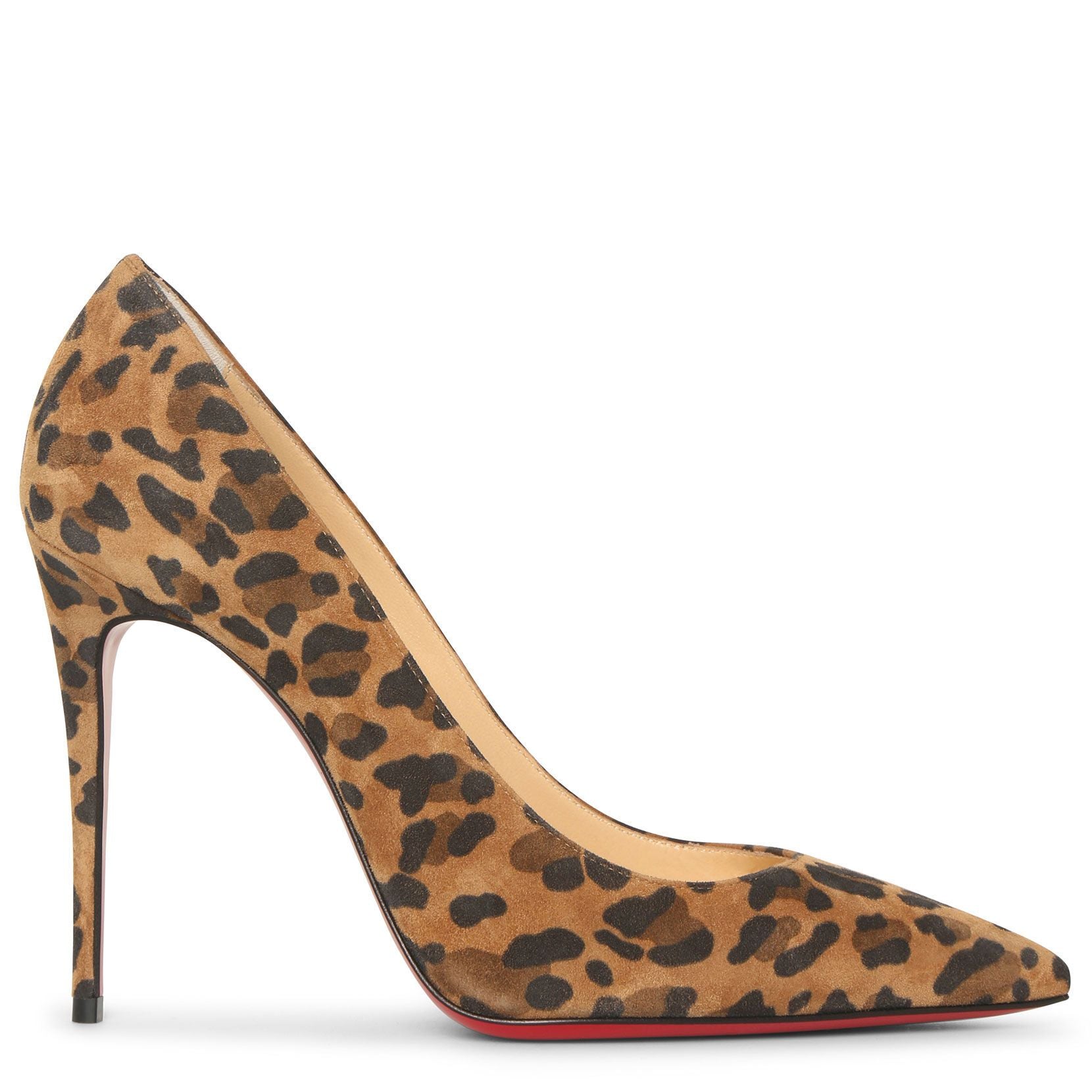 Kate 100 suede leopard pumps