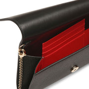 Boudoir black leather belt bag