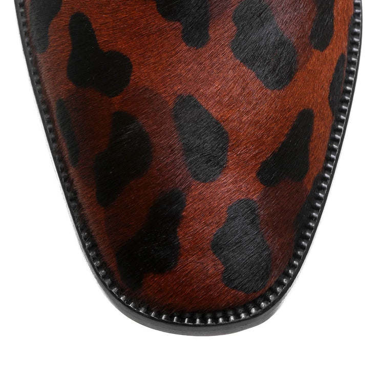 Marmada Flat leopard boots