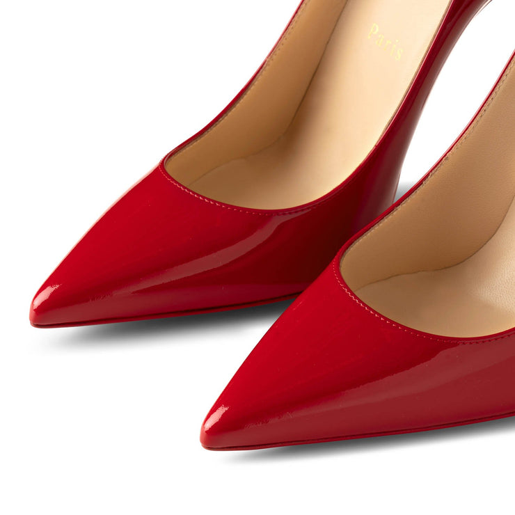 Kate 100 patent red pumps