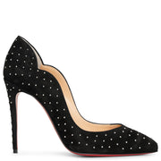 Hot Chick 100 plume suede pumps