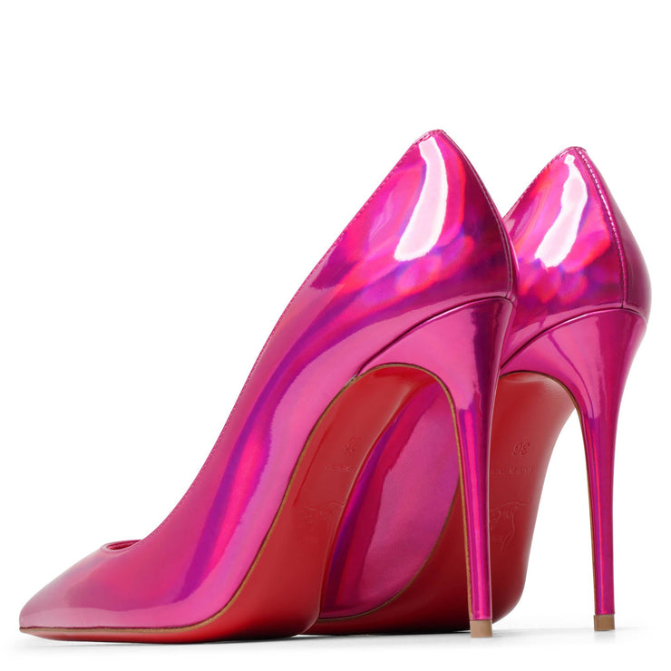 Kate 100 patent psychic pink pumps