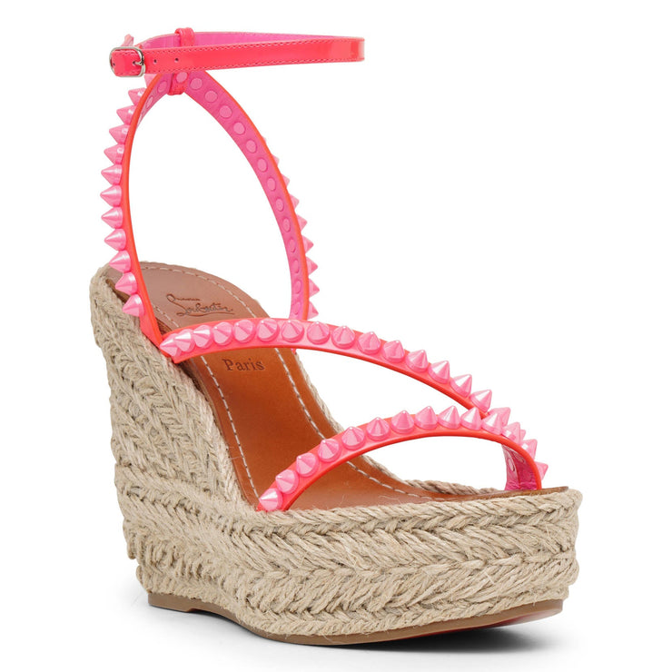 Mafaldina Zeppa 120 pink espadrilles