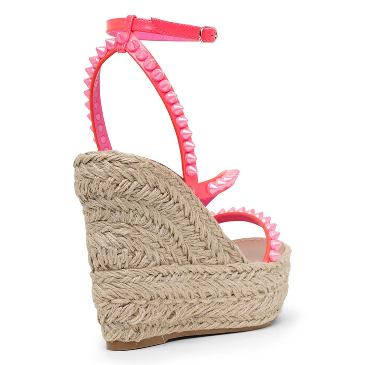 Mafaldina Zeppa 120 pink espadrilles