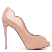 Hot Chick Alta 120 nude patent pumps