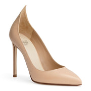 Beige 105 leather pumps