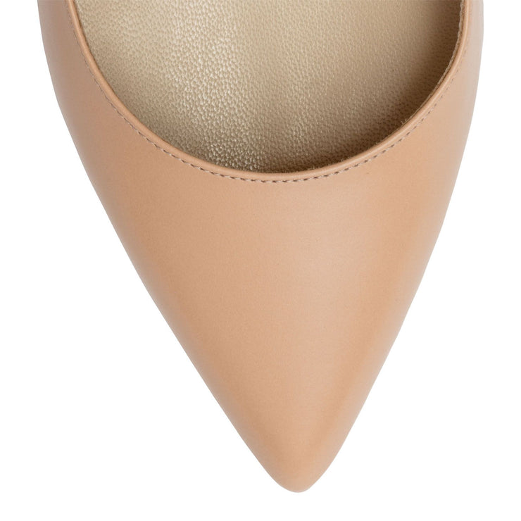 Beige 105 leather pumps
