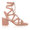 Artemis 60 Praline suede sandal