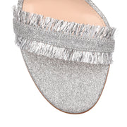 Caribe silver glitter sandal