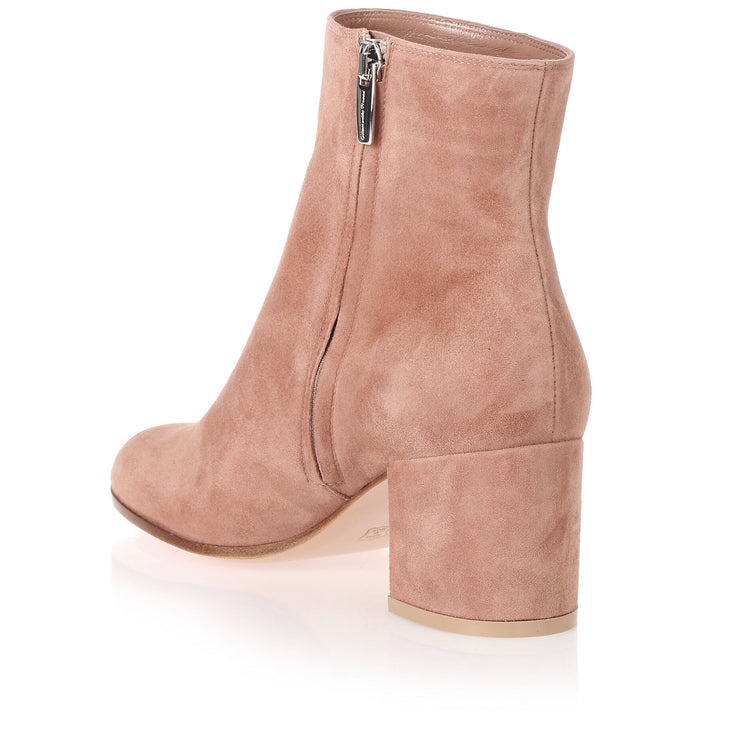 Margaux dark nude suede ankle boot