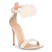 Brigitte 105 patent off white sandal