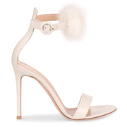 Brigitte 105 patent off white sandal