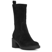 Exton black suede boots