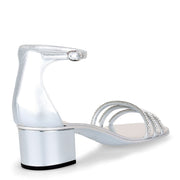 Martha silver crystal sandals
