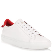 White and red sneaker