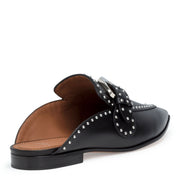 Elegant 10 black stud mules