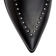 Elegant 10 black stud mules