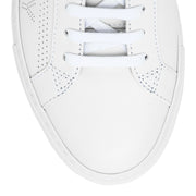 Urban street white perforated logo sneakers