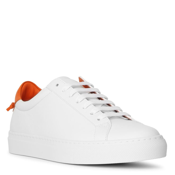 Urban Street white and tangerine sneakers