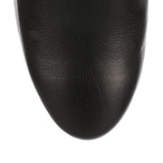 Harvey black leather platform boot