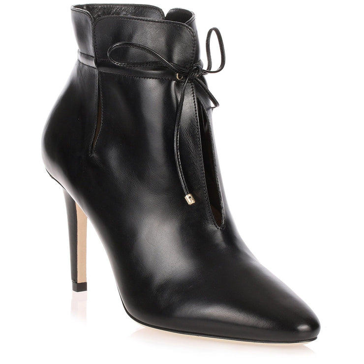 Murphy black leather ankle boot