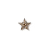 Starry S gold crystal jewelled button