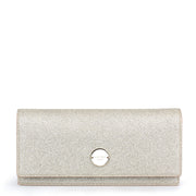 Fie dusty glitter leather clutch